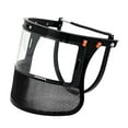 thumbnail image 1 of Protector facial para casco de completa con soporte de aluminio de repuesto, malla de mbre de acero profesional para jardinería y silvicultura., 1 of 8