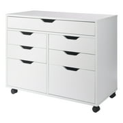 Winsome Halifax 5-Drawer Multi-Storage Mobile Cabinet 10748, White Finish