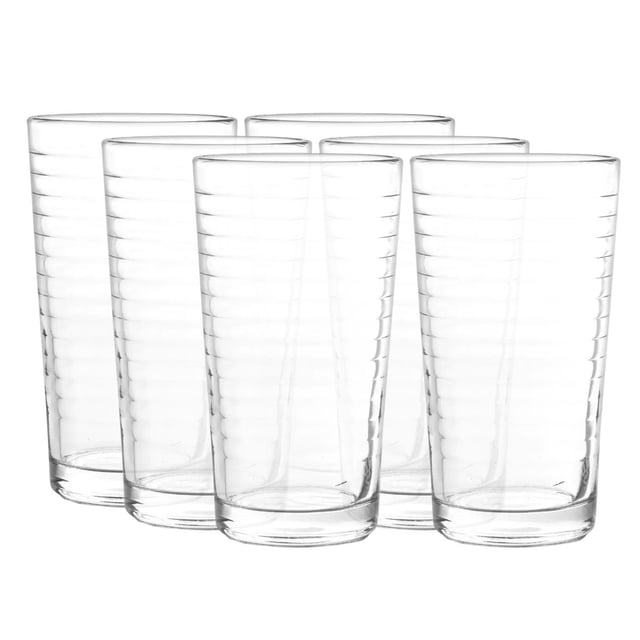 Vaso Optico de Vidrio 340 ml 6 Piezas