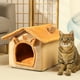 thumbnail image 5 of pstuiky Cama para mascotas, cama para gatos, cama para perros, cama extraíble para perros, cama cálida de invierno para gatos, nidos para mascotas de doble función, tapete para mascotas, 5 of 9