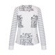 thumbnail image 5 of Puntoco moda mujer cuello en V cremallera manga larga estampado Casual camiseta blusa tops Puntoco Puntoco-2465, 5 of 6