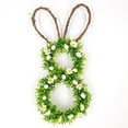 thumbnail image 5 of Easter Door Wreath, Easter Bunny-Shaped Wreaths for Front Door Decoration, Handmade Eucalyptus Green Leaves Wreath for Spring, Farmhouse Wreath for Wall Window Decor, 5 of 8