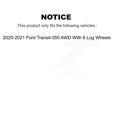thumbnail image 2 of Transit Auto Front Rear Disc Brake Rotors and Ceramic Pads Kit for Car 2020-2021 Ford Transit-350 AWD with 6 Lug Wheels K8T-104585, 2 of 11