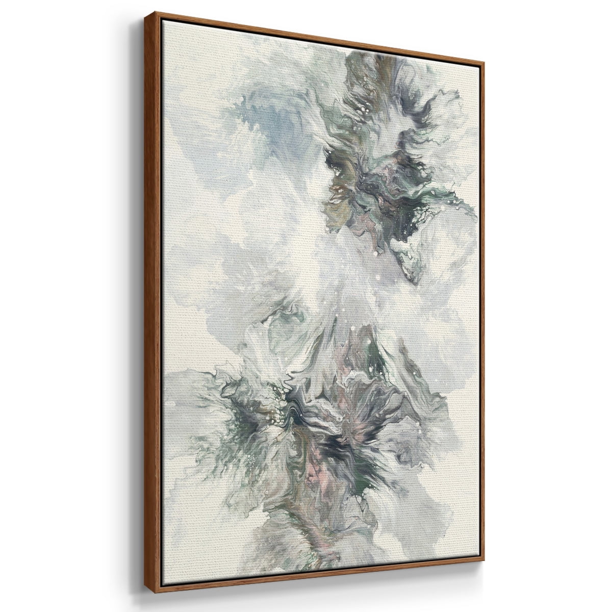 Dancing With Passion Framed Premium Gallery Wrapped Canvas - Ready to Hang - 17 x 25 - Walnut Floating Frame