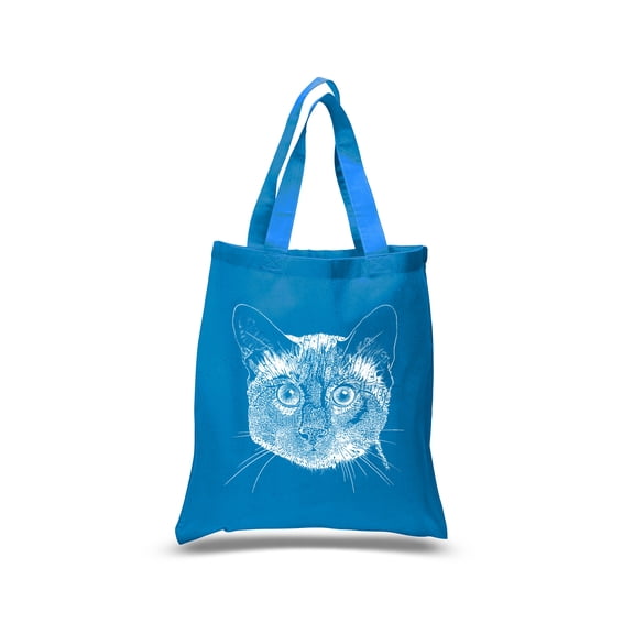 Small Word Art Tote Bag - Siamese Cat