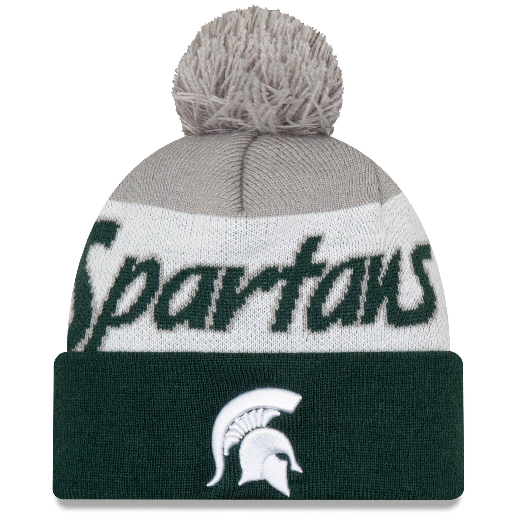 Spartans New Era Script Cuffed Knit Hat 