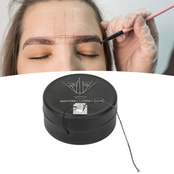 Hilo De Microblading Para Cejas Preentintado Hipoalergénico, 20 M De Longitud, Fácil De Limpiar, Para Tatuadores Y Principiantes, Posicionamiento De La Forma De La Ceja