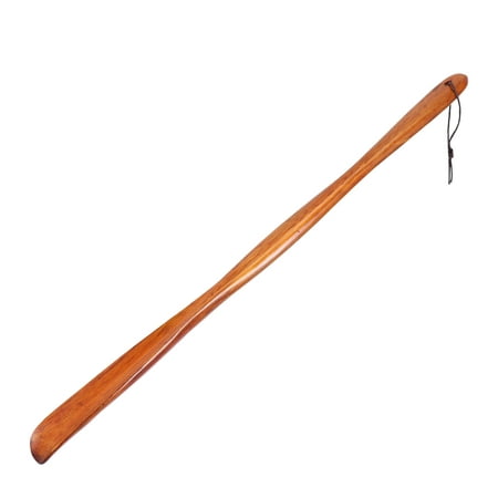

BESTONZON Home Lifter Shoe Horn Long Handle Wooden Portable Useful Shoehorn Stick