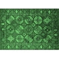 thumbnail image 1 of Ahgly Company Indoor Rectangle Oriental Emerald Green Industrial Area Rugs, 7' x 9', 1 of 4