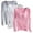 Pink--long sleeve work shirts for women, variant on 3 Pack Layering Shirts for Women Modal Long Sleeve Tops with Built in Bras Breathable Casual Basic Tees Loose Round Neck Pullover Top Plus Size Padded Undershirts