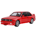 thumbnail image 1 of Jinlifang 1:24 Scale M3 Diecast Model Car - Red, Zinc Alloy with Plastic & Electronic Components, Features Sound & Light, Openable Doors, Pull Back Action, Front Wheel Steering & Shock Absorption,, 1 of 6