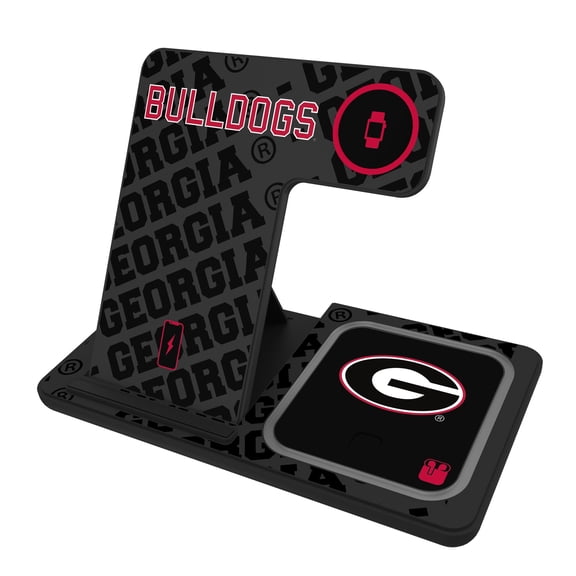 Keyscaper Georgia Bulldogs 3-In-1 Wireless Charger