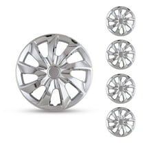 Winjet 15" Wheel Hubcap Chrome for Ironwheels,Pack 4