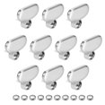 thumbnail image 4 of Mirror Clips - Zinc Alloy Glass Clips Clamps Holder for 3-5mm Thick , 10Pcs, 4 of 4