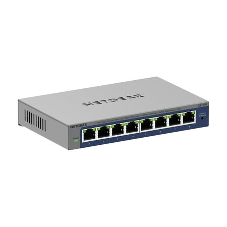 NETGEAR - Plus Series 8-Port Gigabit Ethernet Switch - Gray