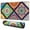 Multicolor Ethnic Mandala, variant on Long Mouse Pads for Desk,Red Floral and Petal Pattern Desk Mats on Top Of Desks, Desk Mouse Pad Extra Large with 3mm Non-Slip Base and Stitched Edge for Gaming,Office,Work,Home 31.5"x11.8"