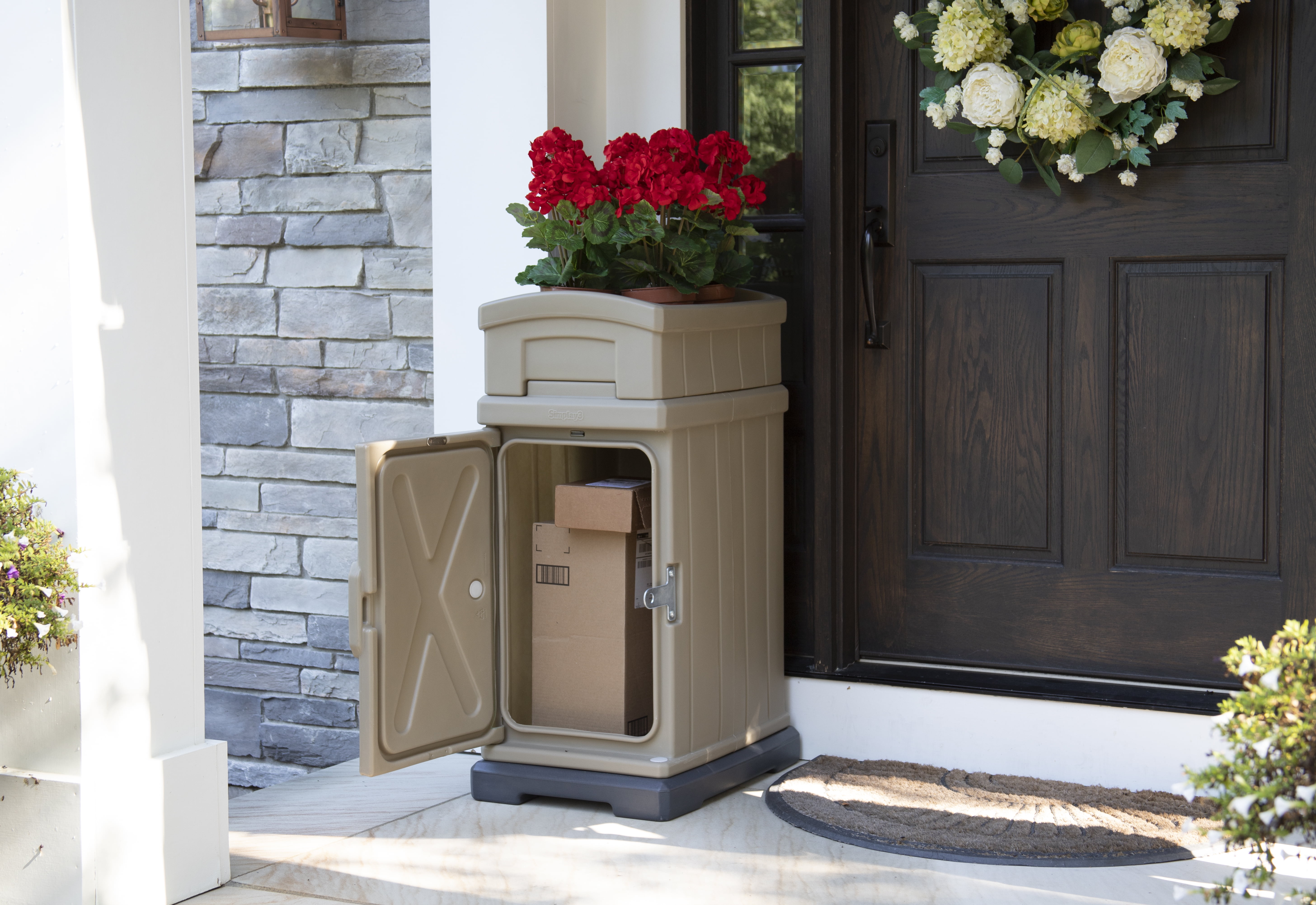 Simplay3 Hide Away Mailbox With Delivery & Storage Box and Porch