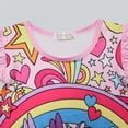 thumbnail image 4 of Girls Cartoon Nightgown Rainbow Princess Pajamas Sleepwear 2-7 Year, 4 of 6