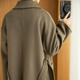 thumbnail image 3 of Maydear Women's Autumn Woolen Coat, Medium-length Double-Faced Wool Coat Fashionable and Casual Woolen Jacket, 3 of 5