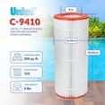 thumbnail image 4 of Unicel Cartouche de Filtre de Remplacement pour Piscine et Spa 100 Pi2, 4 of 10