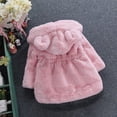 thumbnail image 5 of Staki Kids Girls Winter Warm Coats Jacket Clothes Outwear Overcoat Ear Hooded Faux Fur Thicken Fleece Toddler 12M-7Y(Pink,5-6 Years), 5 of 8