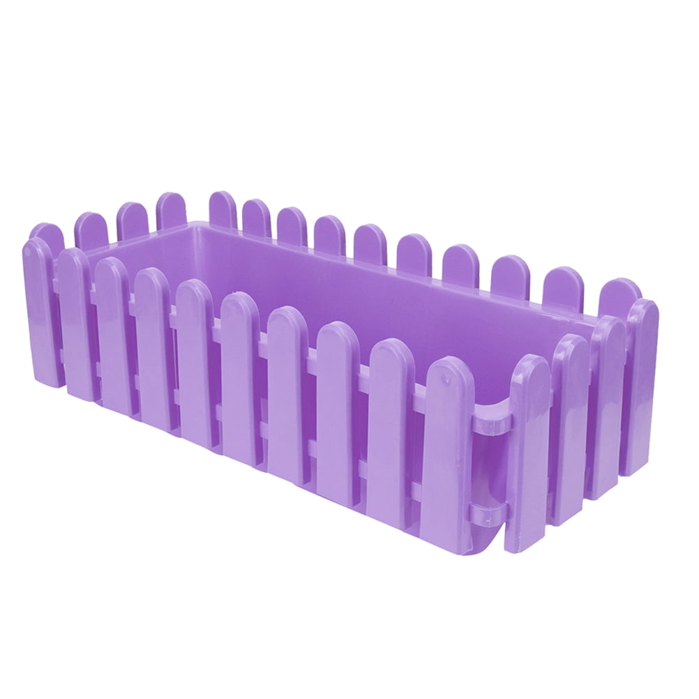 LEORX Indoor Window Planter Window Flower Box Purple Modern Style 1Pcs for Home Growing