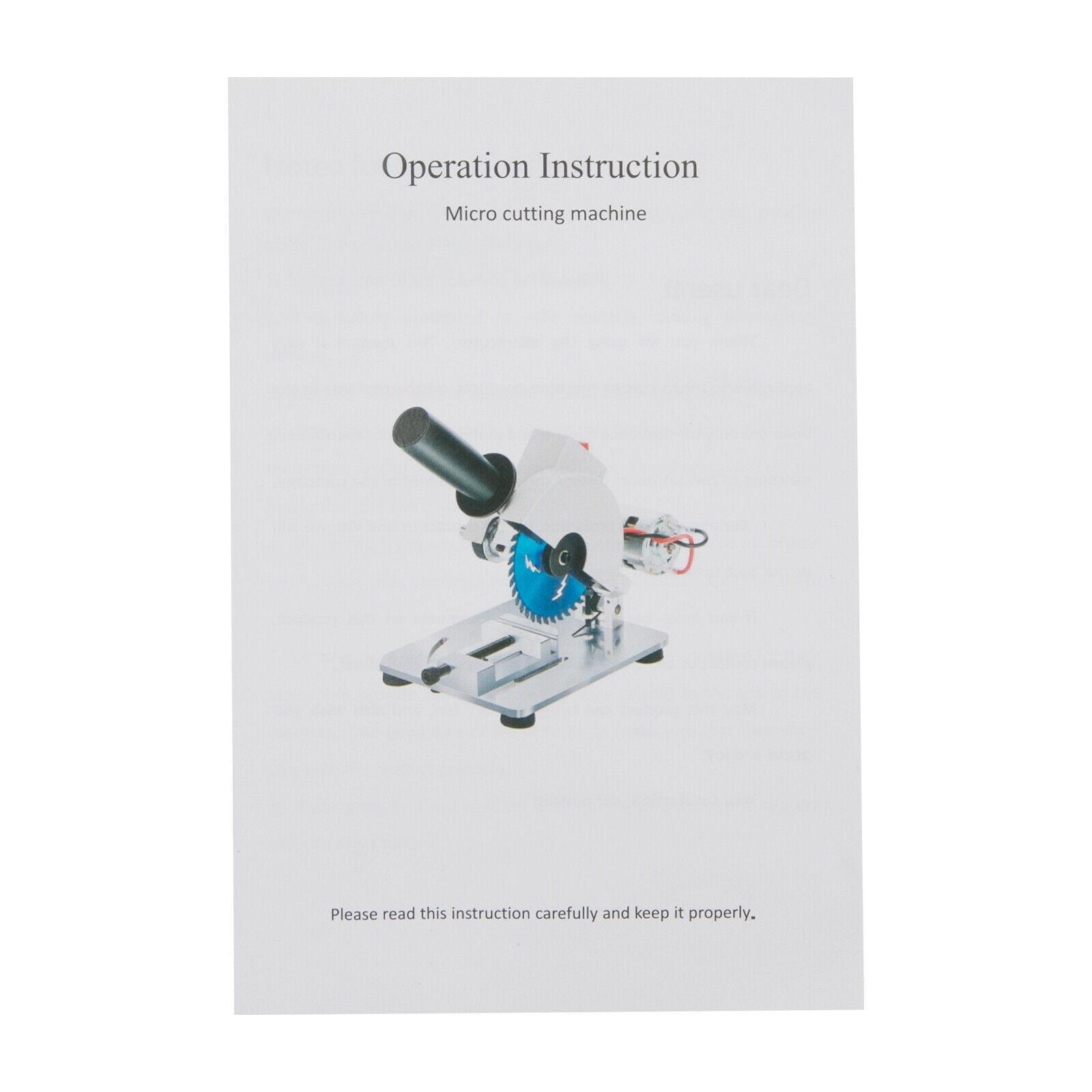 Miumaeov Mini Table Saw 4" 0-45° Miter Saw Portable Small Hobby Chop Saw Wood Soft Metal Plastic Cutting Machine Benchtop Cut-Off Miter Saw