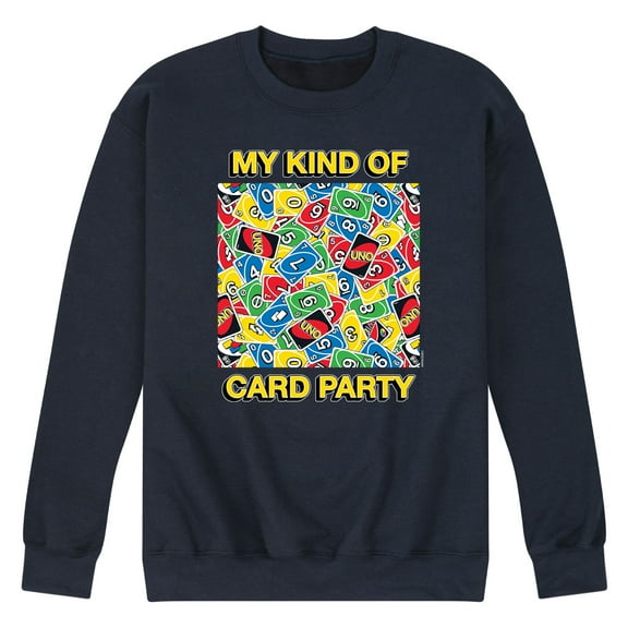 UNO - My Kind Of Card Party - Men's Crew Neck Fleece Pullover