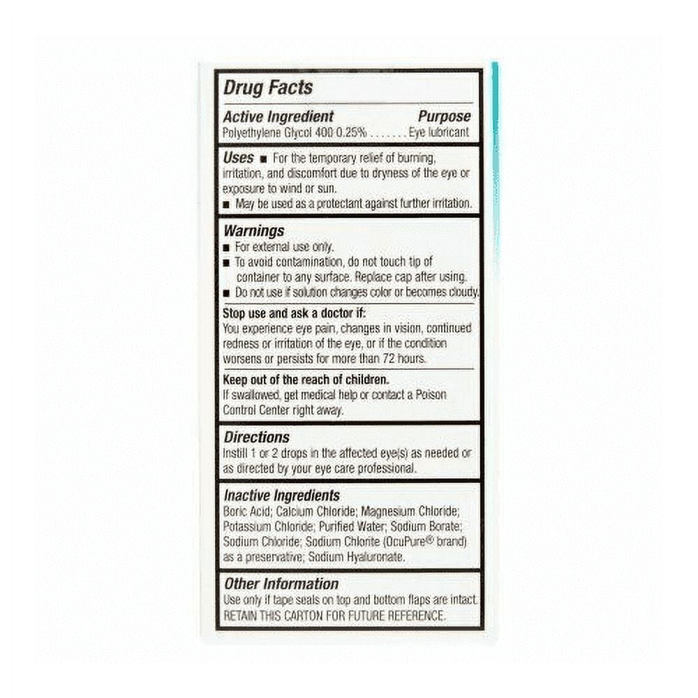 Blink Tears Lubricating Eye Drops Mild-Moderate Dry Eye 0.5 Fl Oz Sterile 6 Pack