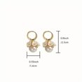 thumbnail image 3 of K-KED Trendy and Faux Pearl Flower Basket Hoop Earrings Ladies, 3 of 3