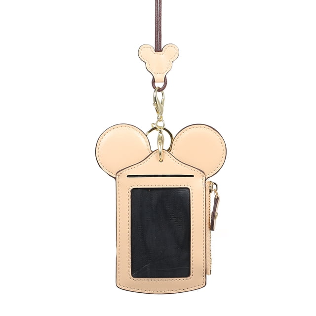 Amdohai Cartoon Cute Card Holder Protector ID Credit Card Case Leather Mini Slim Pocket Wallet Coin Change Purse with Key Ring & Lanyard