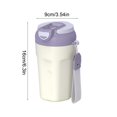 thumbnail image 3 of Amzcrzy Ensemble de Tasses à Expresso, Tasses de Café Expresso, Tasse Isolée en Acier Inoxydable 450ml Tasse à Café Portable avec Paille Cola Tasse à Café Réutilisable en Acier Inoxydable, 3 of 6