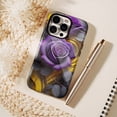 thumbnail image 6 of Valentine's Day Purple Rose Artistic Print Protective Case Compatible with iPhone 11/12/13/14/15/16 (Pro Max/Plus) Gift for Her Couples, 6 of 9