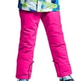 thumbnail image 3 of XIMIN Snow Overalls for Girls Kids Winter Outdoor Insulated Fleece Overalls Warm Slim Windproof Waterproof Spaghetti Straps Down Bibs Jumpsuit Straight Leg Trousers, 3 of 7