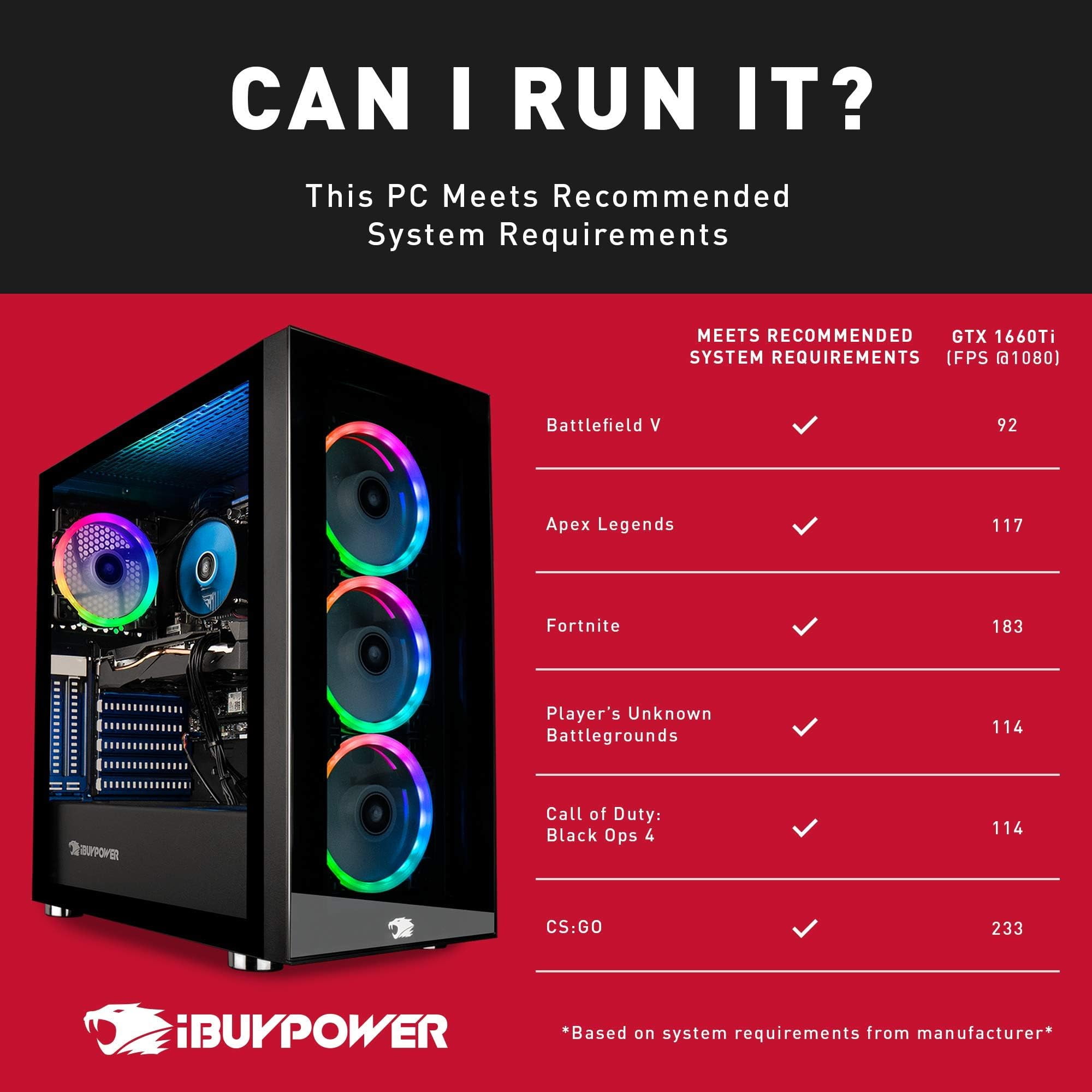 iBUYPOWER Gaming PC Computer Desktop Element 9260 (Intel