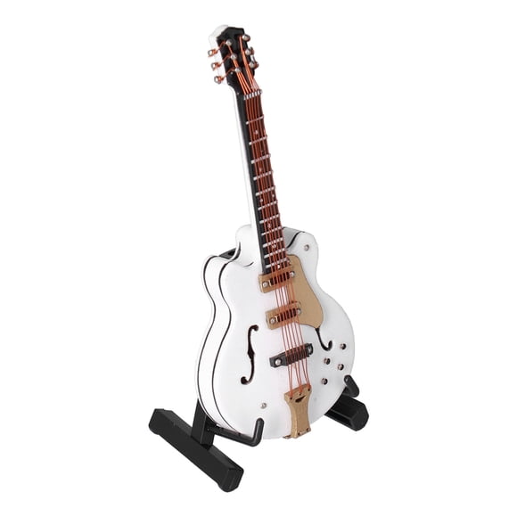 Mini Guitarra, Exquisita Mini Hermosas Proporciones, Sin Púas, Superficie Lisa, Modelo De Guitarra Para Adorno Para Decoración