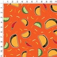 thumbnail image 2 of Delicious Taco Fiesta Pattern with Chili and Lime Premium Roll Gift Wrap Wrapping Paper, 2 of 4