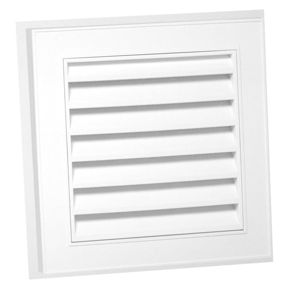 626043-00 12-Inch Square Gable Vent, White
