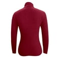 thumbnail image 6 of Sweaters for Women High Neck Pullover Sweater Slim Fit Long Sleeve Knitted Turtleneck Top Soft Warm Casual Winter Fall Blouse, 6 of 6
