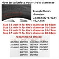 thumbnail image 6 of PISONIC Funny Baseball Spare Tire Cover Weatherproof Universal Wheel Protectors for RV Camper Travel Trailer SUV Truck 15 inch, 6 of 7