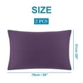 thumbnail image 6 of PiccoCasa Soft Microfiber Zippered Pillowcase Set of 2, Queen Plum, 6 of 7