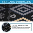 thumbnail image 4 of LKJYER Stretch Armless Chair Slipcovers, Accent Chair Covers Printed Furniture Protector Covers Soft Spandex Armless Accent Chair Slipcovers Machine Washable for Living Room, 4 of 8