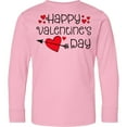 thumbnail image 3 of Inktastic Happy Valentines Day Red Hearts and Arrow Long Sleeve Youth T-Shirt, 3 of 5