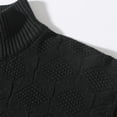 thumbnail image 5 of Men's Quarter Zip Knit Sweater Slim Fit Long Sleeve Mock Neck Pullover Top, 5 of 9