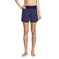 thumbnail image 3 of Lands' End Women's Petite 5" Quick Dry Elastic Waist Board Shorts Swim Cover-up Shorts with Panty Print, 3 of 3