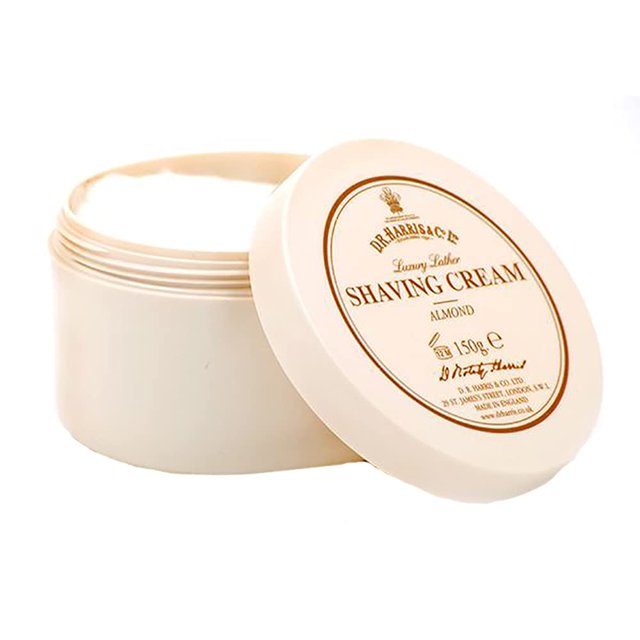 DR. Harris & Co. Ltd. Tazón de crema de afeitar de almendras 150 gramos