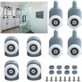 thumbnail image 1 of 25mm Sliding Shower Door Rollers, Smooth-Cast Wheels for Bathroom Cabin 8-Pack, 1 of 5