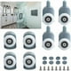 thumbnail image 1 of Laklulu Juego de 8 ruedas correderas para puerta de ducha, rueda enrollable de 25 mm para cabina de baño, 1 of 5