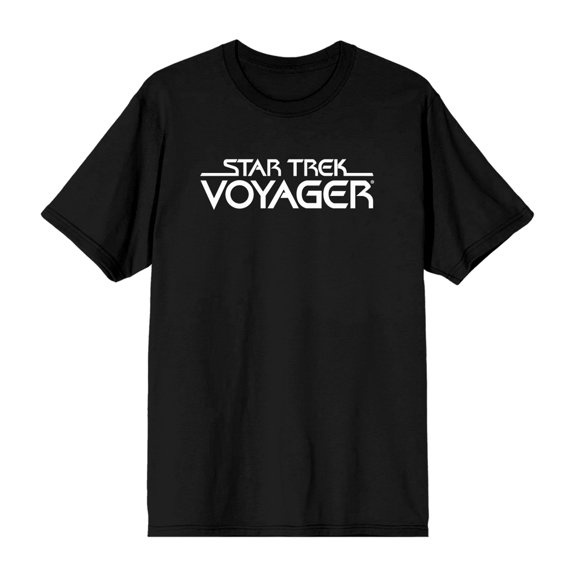 Star Trek Voyager Title Black T-Shirt