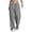 Black, variant on Women's Plaid Pants Cotton Blend Gingham Pajama Lounge Pj Casual Loose High Waist Straight Leg Trousers Y2K Beach Bottoms with Pockets